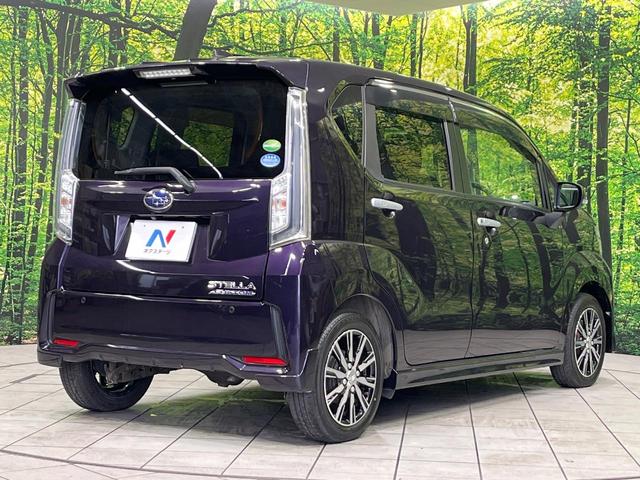 ステラ カスタムR スマートアシスト 4WD 衝突被害軽減システム 禁煙車 シートヒーター コーナーセンサー スマートキー LEDヘッドライト オートライト オートエアコン 純正14インチAW CD再生 ステアリングスイッチ LEDフォグ(18枚目)