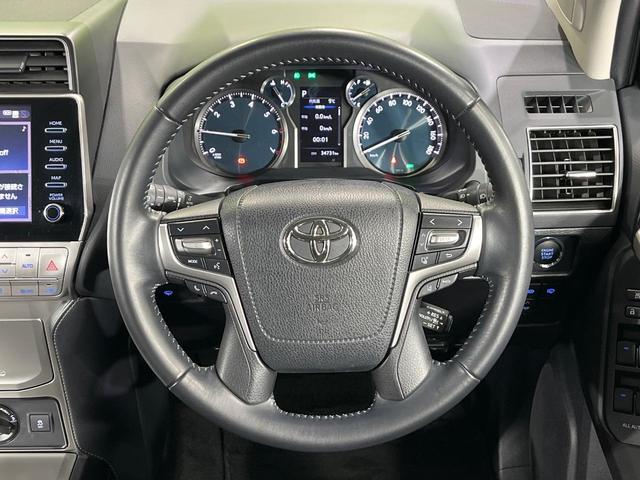 ランドクルーザープラド ＴＸ　Ｌパッケージ　マットブラックエディション　４ＷＤ　サンルーフ　９型メーカーナビ　全方位カメラ　７人乗り　ルーフレール　黒革シート　寒冷地仕様　セーフティセンス　ＬＥＤヘッド　レーダークルーズ　ドラレコ　ＥＴＣ　パワーシート　禁煙車（13枚目）