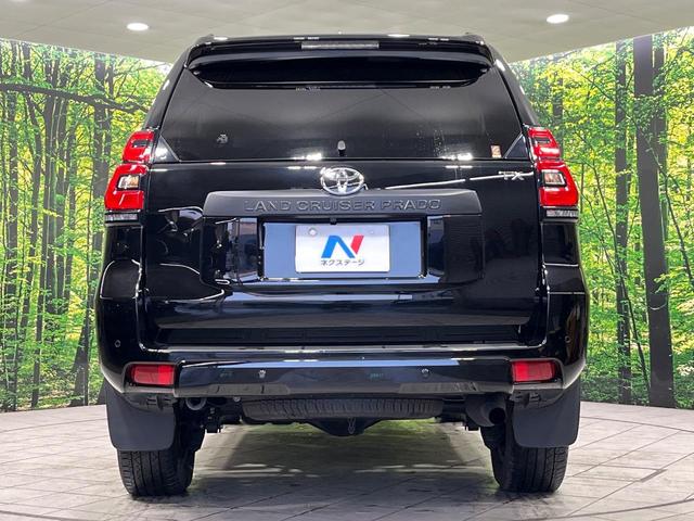 ランドクルーザープラド ＴＸ　Ｌパッケージ　マットブラックエディション　４ＷＤ　サンルーフ　９型メーカーナビ　全方位カメラ　７人乗り　ルーフレール　黒革シート　寒冷地仕様　セーフティセンス　ＬＥＤヘッド　レーダークルーズ　ドラレコ　ＥＴＣ　パワーシート　禁煙車（17枚目）