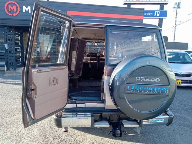 ランドクルーザープラド SX 4WD ディーゼルターボ 5速MT ETC バックソナー ヒッチメンバー センターデフロック プレヒート ヘッドライトウオッチャー フロントフォグ 社外16インチAW(34枚目)