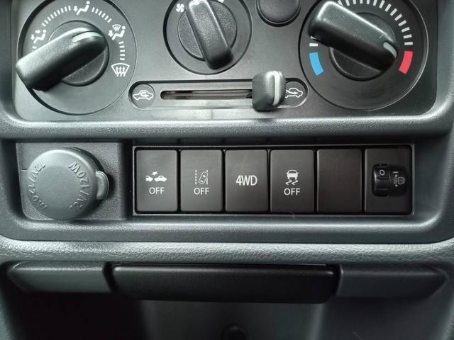 キャリイトラック ＫＣパワステ　１オーナー　スズキデュアルカメラブレーキサポート　パートタイム４ＷＤ　５速ＭＴ　車線逸脱警報　オートライト　横滑り防止　パワステ　ＡＢＳ　禁煙車（9枚目）