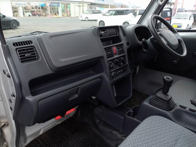 キャリイトラック ＫＣパワステ　１オーナー　スズキデュアルカメラブレーキサポート　パートタイム４ＷＤ　５速ＭＴ　車線逸脱警報　オートライト　横滑り防止　パワステ　ＡＢＳ　禁煙車（17枚目）