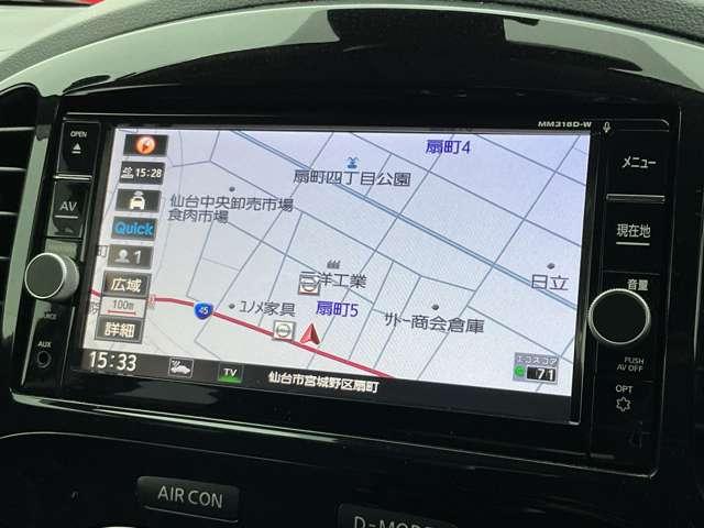 ジューク １５ＲＸ　Ｖセレクション　衝突軽減　ナビ　３６０°モニター　キセノン　ＥＴＣ　アイドリングストップ　横滑り防止装置　車線逸脱警報　オートマチックハイビーム　ドラレコ　フルセグ　ＤＶＤ再生　インテリキー　アルミ　オートエアコン（7枚目）