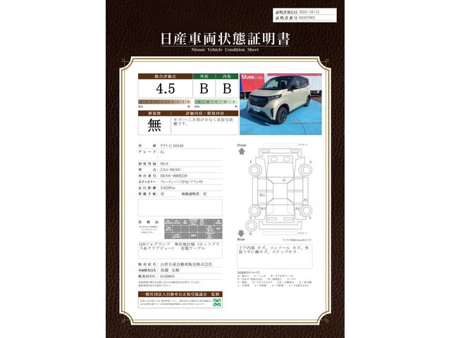 車両状態評価書