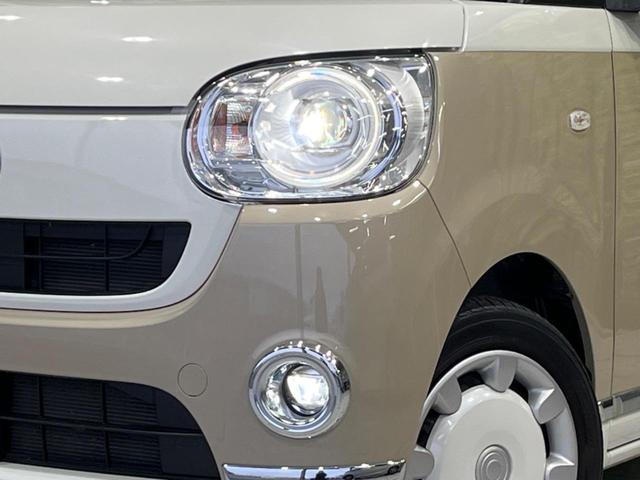 ムーヴキャンバス Ｇメイクアップ　ＳＡＩＩＩ　４ＷＤ　両側電動ドア　純正８型ナビ　バックカメラ　衝突軽減装置　禁煙車　２トーンカラー　クリアランスソナー　スマートキー　ＬＥＤヘッド＆フォグ　ＥＴＣ　オートハイビーム　誤発進抑制機能　先行車発進告知（12枚目）