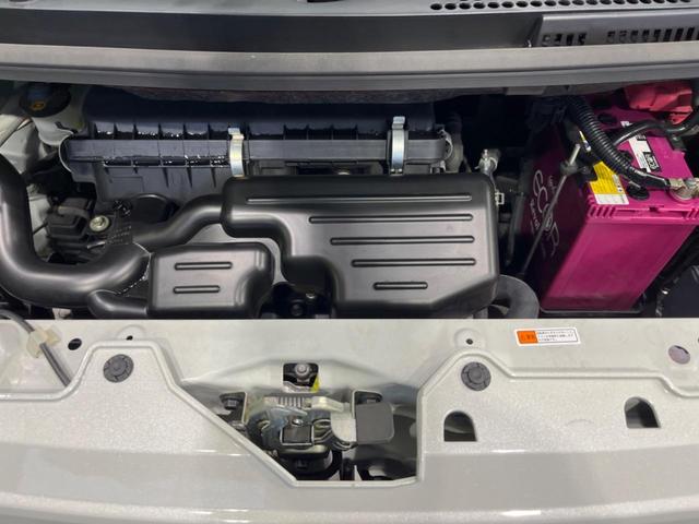 ムーヴキャンバス Ｇメイクアップ　ＳＡＩＩＩ　４ＷＤ　両側電動ドア　純正８型ナビ　バックカメラ　衝突軽減装置　禁煙車　２トーンカラー　クリアランスソナー　スマートキー　ＬＥＤヘッド＆フォグ　ＥＴＣ　オートハイビーム　誤発進抑制機能　先行車発進告知（18枚目）