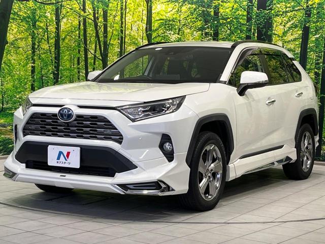 ＲＡＶ４ ハイブリッドＧ　４ＷＤ　モデリスタフルエアロ　全周囲カメラ　寒冷地仕様　衝突軽減装置　レーダークルーズ　禁煙車　電動リアゲート　ハーフレザーシート　パワーシート　ドラレコ　コーナーセンサー　ブラインドスポットモニター（78枚目）