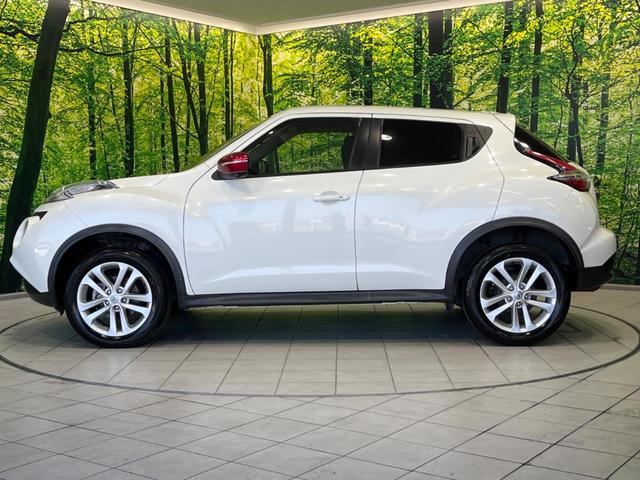 ジューク 15RX Vセレクション 純正ナビ 全周囲カメラ 衝突軽減装置 禁煙車 ドラレコ スマートキー HIDヘッド ETC 車線逸脱警報 オートライト オートエアコン Bluetooth CD DVD再生 フルセグ 純正AW(63枚目)