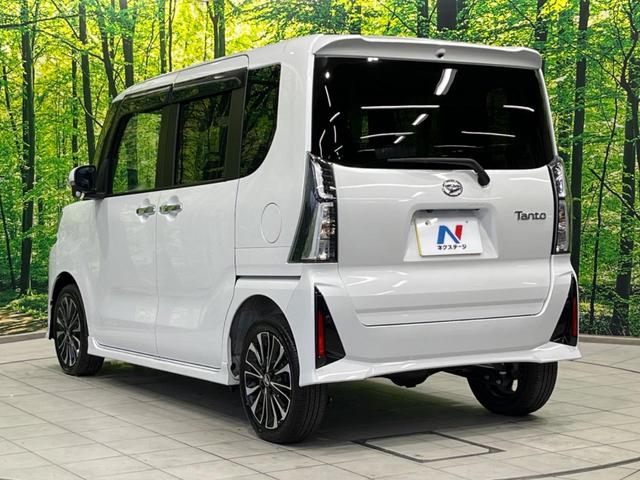 タント カスタムRS 4WD ターボ 両側電動ドア 10型ナビ 後席モニター 全周囲カメラ 衝突軽減装置 禁煙車 シートヒーター ハーフレザーシート コーナーセンサー スマートキー ETC LEDヘッド オートハイビーム(29枚目)