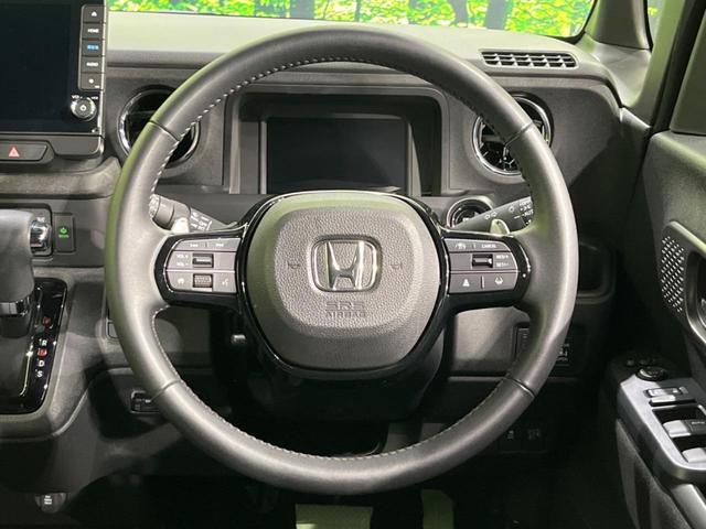 N-BOXカスタム ターボ 両側電動ドア 全周囲カメラ 衝突軽減装置 レーダークルーズ 禁煙車 ハーフレザーシート コーナーセンサー レーンキープ スマートキー LEDヘッド ETC オートハイビーム 純正15インチAW(11枚目)