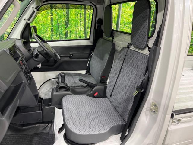 キャリイトラック KCエアコン・パワステ 4WD 5MT 衝突軽減装置 禁煙車 クリアランスソナー オートハイビーム 誤発進抑制機能 車線逸脱警報 先行車発進告知 オートライト ヘッドライトレベライザー AM FM再生 3方開荷台(9枚目)