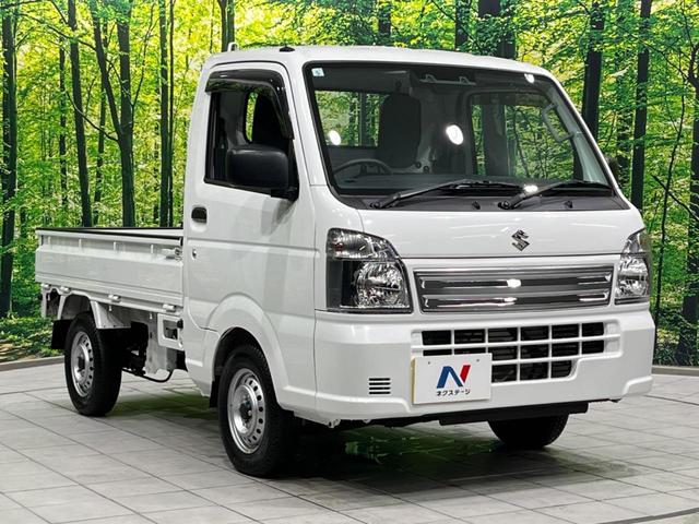 キャリイトラック KCエアコン・パワステ 4WD 5MT 衝突軽減装置 禁煙車 クリアランスソナー オートハイビーム 誤発進抑制機能 車線逸脱警報 先行車発進告知 オートライト ヘッドライトレベライザー AM FM再生 3方開荷台(16枚目)
