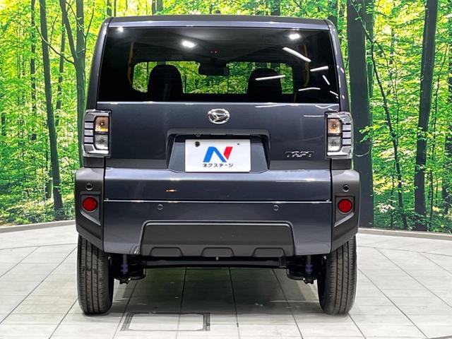 タフト X 届出済未使用車 ガラスルーフ 衝突軽減装置 コーナーセンサー スマートキー LEDヘッド オートブレーキホールド オートハイビーム 車線逸脱警報 誤発進抑制機能 先行車発進告知 オートライト(15枚目)