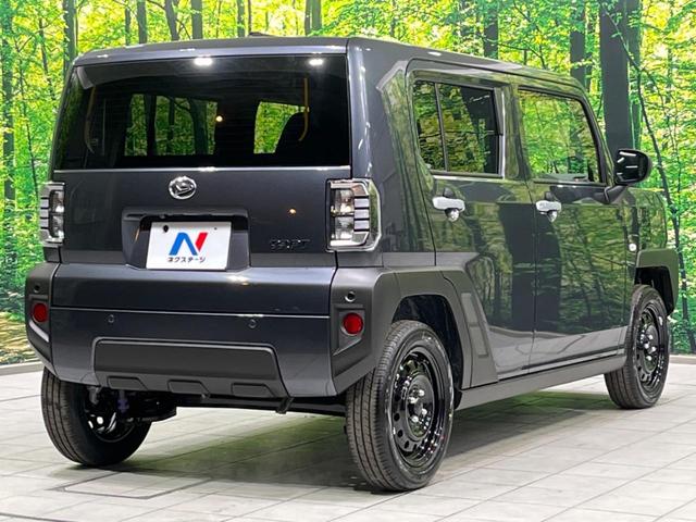 タフト X 届出済未使用車 ガラスルーフ 衝突軽減装置 コーナーセンサー スマートキー LEDヘッド オートブレーキホールド オートハイビーム 車線逸脱警報 誤発進抑制機能 先行車発進告知 オートライト(17枚目)