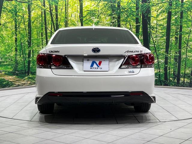 クラウンハイブリッド アスリートＧ　純正８型ナビ　バックカメラ　衝突軽減装置　禁煙車　黒革シート　パワーシート　シートベンチレーション　スマートキー　ＬＥＤヘッド　ＥＴＣ　オートハイビーム　オートライト　デュアルオートエアコン　フルセグ（15枚目）