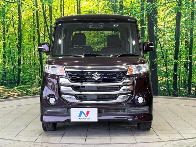 スペーシアカスタムＺ ターボ　電動スライドドア　ＳＤナビ　バックカメラ　衝突軽減装置　禁煙車　シートヒーター　ドラレコ　スマートキー　ＨＩＤヘッド　ＥＴＣ　クルコン　車線逸脱警報　誤発進抑制機能　先行車発進告知　オートライト（14枚目）