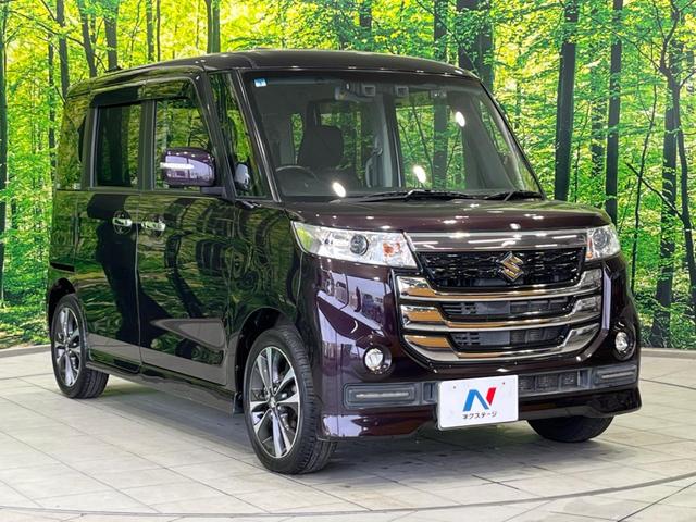 スペーシアカスタムＺ ターボ　電動スライドドア　ＳＤナビ　バックカメラ　衝突軽減装置　禁煙車　シートヒーター　ドラレコ　スマートキー　ＨＩＤヘッド　ＥＴＣ　クルコン　車線逸脱警報　誤発進抑制機能　先行車発進告知　オートライト（16枚目）