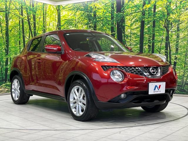 ジューク １５ＲＸ　純正ナビ　バックカメラ　禁煙車　前後ドラレコ　ＥＴＣ　スマートキー　純正１７インチＡＷ　ＨＩＤヘッド　フロントフォグ　オートライト　オートエアコン　Ｂｌｕｅｔｏｏｔｈ　ＣＤ　ＤＶＤ再生　フルセグ（16枚目）