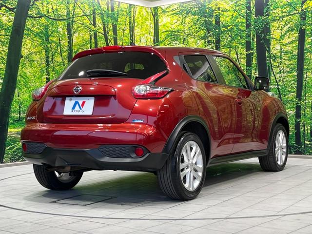 ジューク １５ＲＸ　純正ナビ　バックカメラ　禁煙車　前後ドラレコ　ＥＴＣ　スマートキー　純正１７インチＡＷ　ＨＩＤヘッド　フロントフォグ　オートライト　オートエアコン　Ｂｌｕｅｔｏｏｔｈ　ＣＤ　ＤＶＤ再生　フルセグ（17枚目）