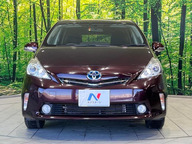 プリウスアルファ S チューン ブラック 純正ナビ バックカメラ 禁煙車 スマートキー ETC 純正16インチAW オートライト オートエアコン Bluetooth再生 CD DVD再生 フルセグ 革巻きハンドル ステアリングスイッチ(14枚目)