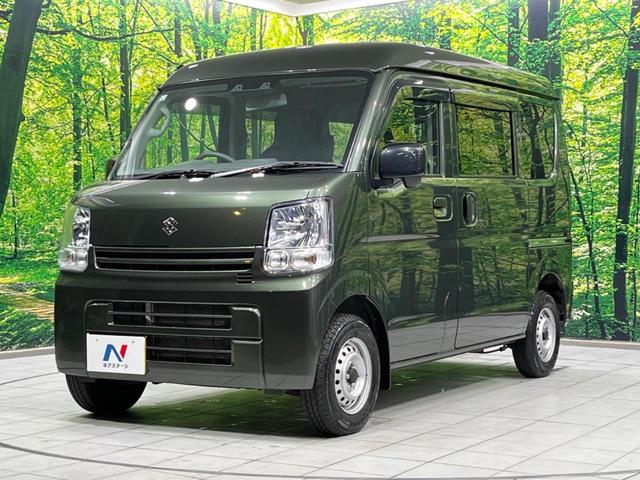 エブリイ PAリミテッド 衝突軽減装置 禁煙車 クリアランスソナー オートハイビーム 車線逸脱警報 誤発進抑制機能 先行車発進告知 オートライト ヘッドライトレベライザー アイドリングストップ AM FM再生(54枚目)