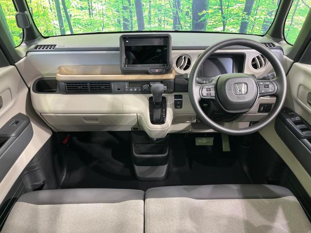 N-BOX ベースグレード 届出済未使用車 電動スライドドア 衝突軽減装置 コーナーセンサー レーンキープ スマートキー LEDヘッド オートハイビーム オートエアコン 誤発進抑制機能 先行車発進告知 ステアリングスイッチ(2枚目)