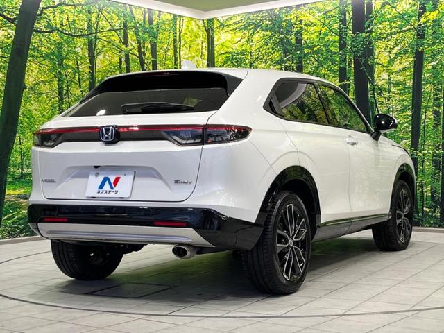 ヴェゼル e:HEV Z 純正9型ナビ バックカメラ 衝突軽減装置 禁煙車 電動リアゲート ハーフレザーシート ドラレコ コーナーセンサー スマートキー LEDヘッド ETC2.0 純正18インチAW オートハイビーム(17枚目)
