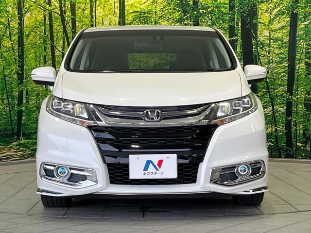 オデッセイ アブソルート・２０ｔｈアニバーサリー　両側電動ドア　後席モニター　純正８型ナビ　バックカメラ　衝突軽減装置　禁煙車　ハーフレザーシート　パワーシート　スマートキー　ＬＥＤヘッド　ＥＴＣ　クルコン　純正１８インチＡＷ　オートライト　フルセグ（15枚目）