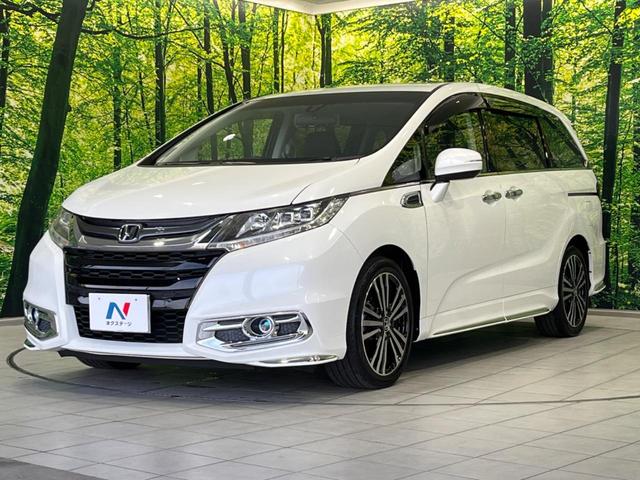 オデッセイ アブソルート・２０ｔｈアニバーサリー　両側電動ドア　後席モニター　純正８型ナビ　バックカメラ　衝突軽減装置　禁煙車　ハーフレザーシート　パワーシート　スマートキー　ＬＥＤヘッド　ＥＴＣ　クルコン　純正１８インチＡＷ　オートライト　フルセグ（62枚目）