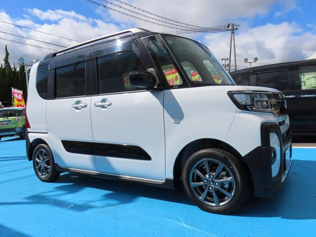 タント ファンクロス　２ＷＤ　ＣＶＴ　６６０ｃｃ　両側電動スライドドア　ディスプレイオーディオ　バックモニター　衝突被害軽減ブレーキ　横滑り防止装置　ＡＢＳ　アイドリングストップ　プッシュボタンスタート（4枚目）