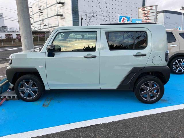 タフト Gターボ ダーククロムベンチャー 4WD 660cc 4WD CVT スカイフィールトップ ディスプレイオーディオ ドラレコ クルーズコントロール 衝突被害軽減ブレーキ 横滑り防止装置 ABS アイドリングストップ プッシュボタンスタート(40枚目)