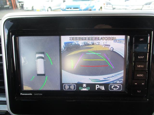 スペーシアカスタム ハイブリッドＧＳ　全周囲カメラ　両側スライド・片側電動　ナビ　ＴＶ　クリアランスソナー　レーンアシスト　衝突被害軽減システム　ＬＥＤヘッドランプ　スマートキー　アイドリングストップ　電動格納ミラー　シートヒーター（4枚目）