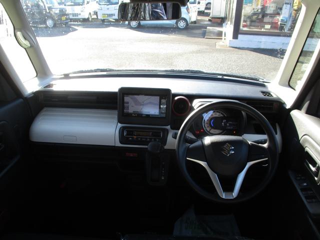 スペーシア ハイブリッドG 両側スライドドア ナビ TV クリアランスソナー レーンアシスト 衝突被害軽減システム スマートキー アイドリングストップ 電動格納ミラー ベンチシート CVT 盗難防止システム ABS ESC CD(2枚目)