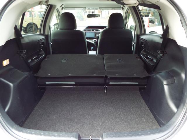 アクア Ｓ　ハイブリッド車　ナビ　テレビ　バックカメラ　ＥＴＣ　エンジンスターター　ＨＩＤヘッドライト　オートライト　フォグランプ　スマートキー　キーレス　プッシュスタート　オートエアコン　フルフラットシート（16枚目）
