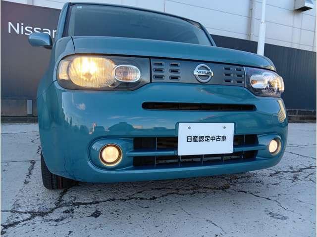 キューブ 1.5X インディゴ +プラズマ タイヤ新品 WSRS スマキー フルオートエアコン パワーステアリング パワーウィンドウ ABS キーレスキー ワンセグTV メモリーナビ 運転席エアバッグ ワンオーナー TVナビ(3枚目)