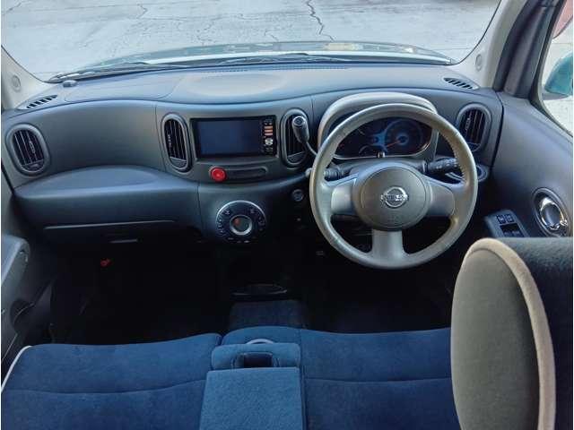 キューブ 1.5X インディゴ +プラズマ タイヤ新品 WSRS スマキー フルオートエアコン パワーステアリング パワーウィンドウ ABS キーレスキー ワンセグTV メモリーナビ 運転席エアバッグ ワンオーナー TVナビ(4枚目)