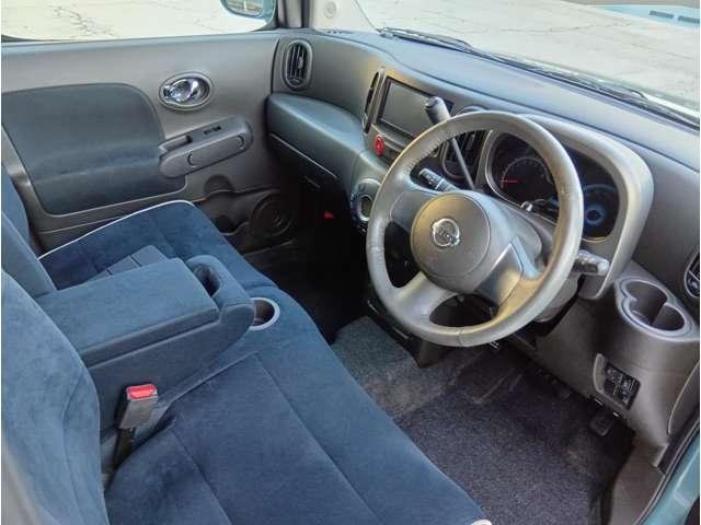 キューブ 1.5X インディゴ +プラズマ タイヤ新品 WSRS スマキー フルオートエアコン パワーステアリング パワーウィンドウ ABS キーレスキー ワンセグTV メモリーナビ 運転席エアバッグ ワンオーナー TVナビ(12枚目)