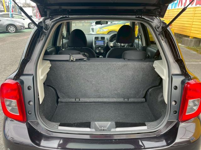 マーチ Ｘ　Ｖセレクション　禁煙車　ＭＩＴＳＵＢＩＳＨＩメモリーナビ　フルセグＴＶ　ブルートュース　ＤＶＤ再生　プッシュスタート　スマートキー　社外１５インチホイール　コーナーセンサー（52枚目）