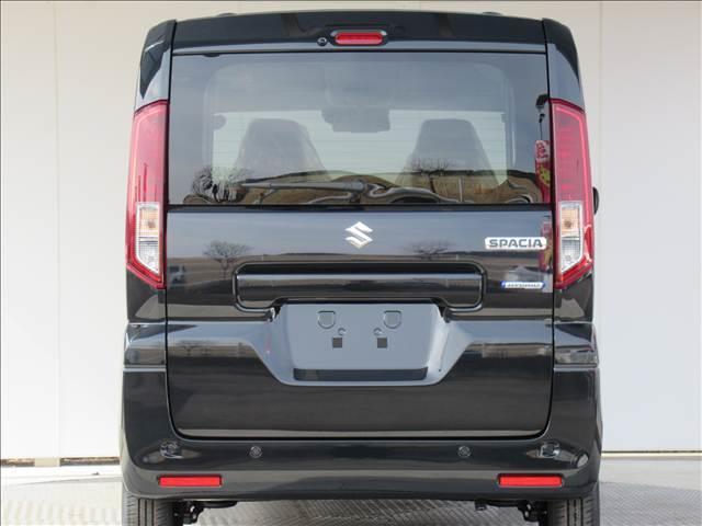 スペーシア ハイブリッドG 届出済未使用車 セーフティサポート デュアルカメラブレーキサポート 横滑り防止 アイドリングストップ ヘッドライトレベライザー プッシュスタート コーナーセンサー 車線逸脱 標識認識(18枚目)