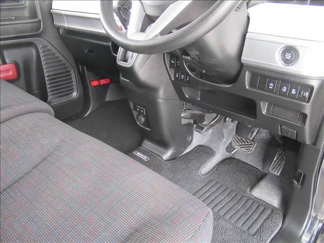 スペーシア ハイブリッドX 禁煙車 スズキセーフティサポート コーナーセンサー 両側電動スライドドア シートヒーター 車線逸脱警報 横滑り防止装置 アイドリングストップ オートエアコン ロールサンシェード(43枚目)