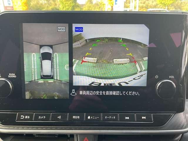 ノート Ｘ　プロパイロット　メーカーナビ　３６０°モニタ－　ＬＥＤライト　障害物センサー　スマートルームミラー　車線逸脱警報　オートマチックハイビーム　ドラレコ　ＥＴＣ　フルセグＴＶ　インテリキー　オートエアコン（8枚目）