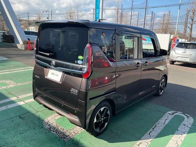 ルークス ６６０　ハイウェイスターＸ　衝突軽減　ワイドナビ　３６０°モニター　アルミ　アイドリングストップ　障害物センサー　車線逸脱警報　ドラレコ　フルセグＴＶ　ＤＶＤ再生　インテリキー　左電動スライドドア　ＬＥＤライト　ワンオーナー（5枚目）