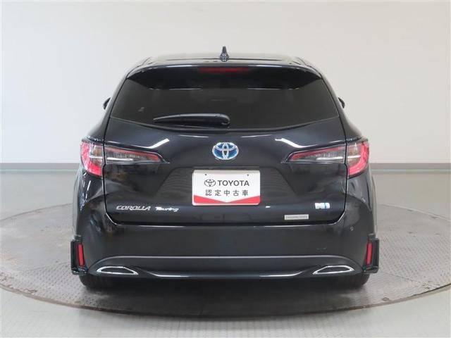 カローラツーリング ハイブリッド ダブルバイビー 4WD フルセグ メモリーナビ DVD再生 ミュージックプレイヤー接続可 バックカメラ 衝突被害軽減システム ETC ドラレコ LEDヘッドランプ ワンオーナー フルエアロ 記録簿(6枚目)