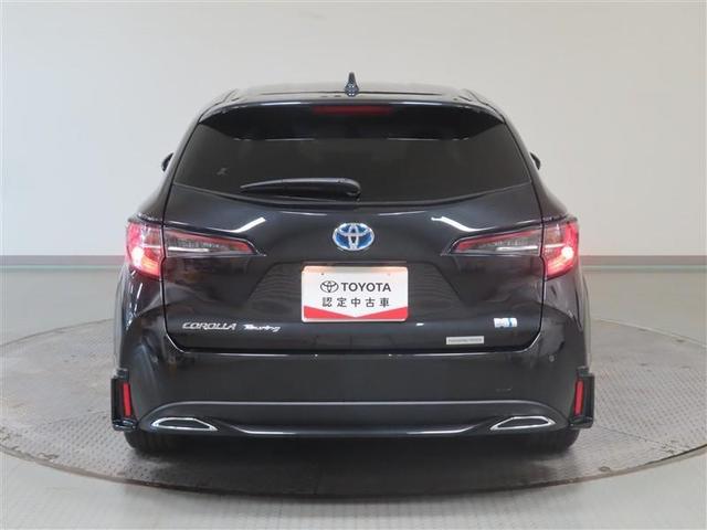 カローラツーリング ハイブリッド ダブルバイビー 4WD フルセグ メモリーナビ DVD再生 ミュージックプレイヤー接続可 バックカメラ 衝突被害軽減システム ETC ドラレコ LEDヘッドランプ ワンオーナー フルエアロ 記録簿(8枚目)