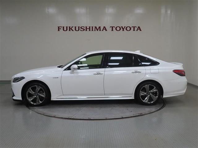 クラウンハイブリッド ＲＳアドバンス　Ｆｏｕｒ　革シート　４ＷＤ　フルセグ　メモリーナビ　ＤＶＤ再生　ミュージックプレイヤー接続可　バックカメラ　衝突被害軽減システム　ＥＴＣ　ドラレコ　ＬＥＤヘッドランプ　ワンオーナー　記録簿　アイドリングストップ（2枚目）