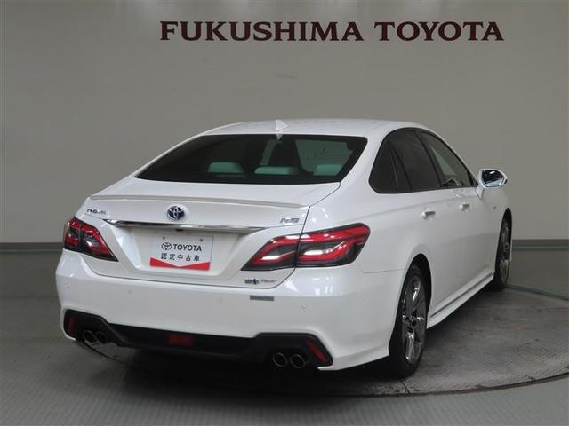 クラウンハイブリッド ＲＳアドバンス　Ｆｏｕｒ　革シート　４ＷＤ　フルセグ　メモリーナビ　ＤＶＤ再生　ミュージックプレイヤー接続可　バックカメラ　衝突被害軽減システム　ＥＴＣ　ドラレコ　ＬＥＤヘッドランプ　ワンオーナー　記録簿　アイドリングストップ（4枚目）