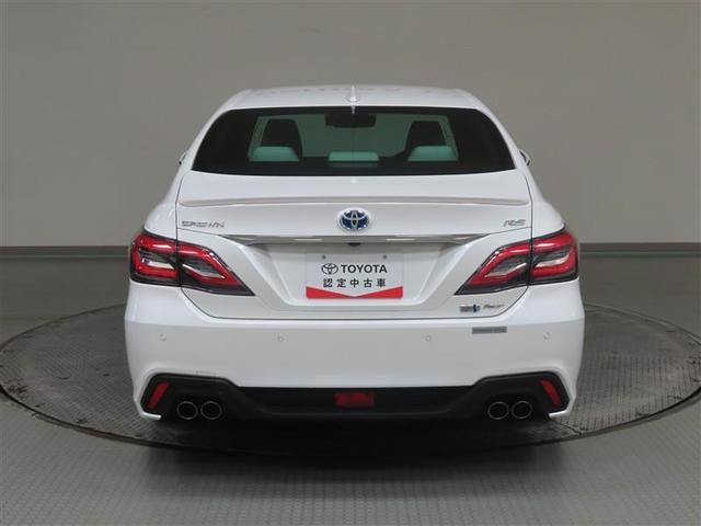 クラウンハイブリッド ＲＳアドバンス　Ｆｏｕｒ　革シート　４ＷＤ　フルセグ　メモリーナビ　ＤＶＤ再生　ミュージックプレイヤー接続可　バックカメラ　衝突被害軽減システム　ＥＴＣ　ドラレコ　ＬＥＤヘッドランプ　ワンオーナー　記録簿　アイドリングストップ（6枚目）