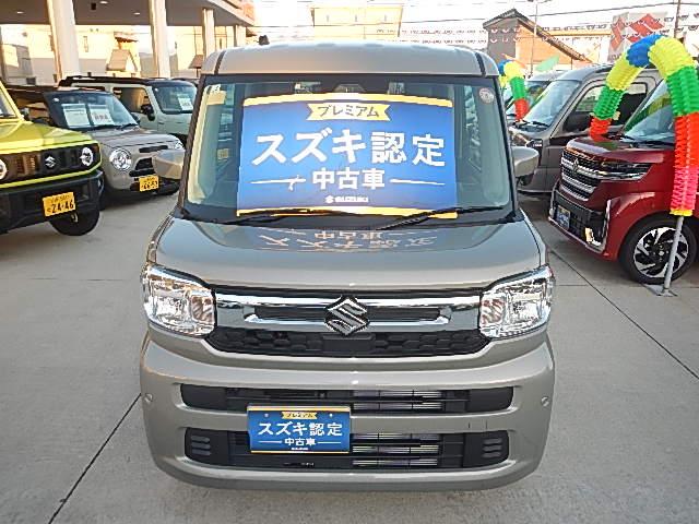 スペーシア ＨＹＢＲＩＤ　Ｇ　４ＷＤ　全方位カメラ　スズキコネクト　バックカメラ　オートライト　Ｂｌｕｅｔｏｏｔｈ　スライドドア　純正ナビ　プッシュスタート　シートヒーター　オートエアコン　スズキセーフティーサポート　４ＷＤ　衝突被害軽減システム（2枚目）