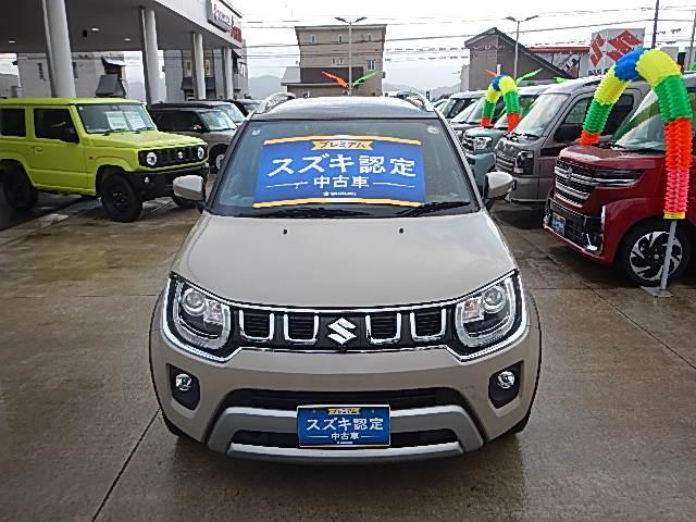 イグニス ＨＹＢＲＩＤ　ＭＦ　３型　４ＷＤ　全方位カメラ　ナビ　エンジンスターター　サンバイザー　バックカメラ　オートライト　Ｂｌｕｅｔｏｏｔｈ　ナビ　プッシュスタート　シートヒーター　スズキセーフティーサポート　４ＷＤ　盗難防止システム　横滑り防止機能（2枚目）