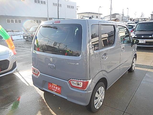 ワゴンＲ ＦＸ　４型　４ＷＤ　オーディオレス　セーフティサポート　オートライト　プッシュスタート　シートヒーター　オートエアコン　スズキセーフティーサポート　４ＷＤ　衝突被害軽減システム　アイドリングストップ　横滑り防止機能　衝突安全ボディ　盗難防止システム（7枚目）